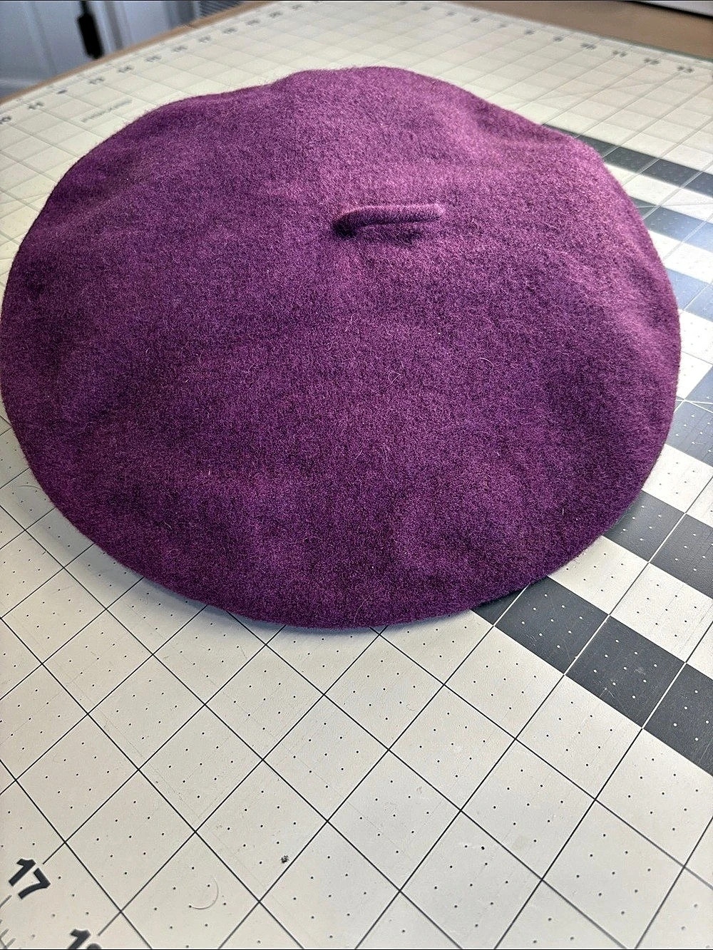 Parkhurst Wool Beret in Purple Like New